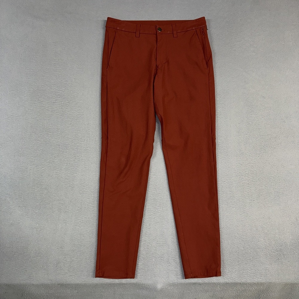 Lululemon Pants Mens 31 Red Commission Slim Fit Stretch Warpstreme Golf Chino